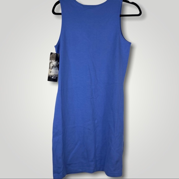 ANDREA JOVINE | Small Casual Blue Tank Mini Dress - Picture 3 of 8